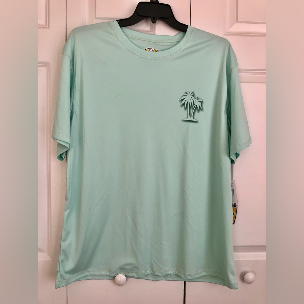 SURF ZONE MENS SURF & SWIM SHIRT SIZE XXL AQUA AUTHENTIC SWIMWEAR PS214